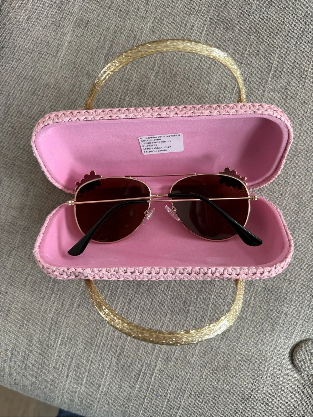 Girl Floral sunglasses and case